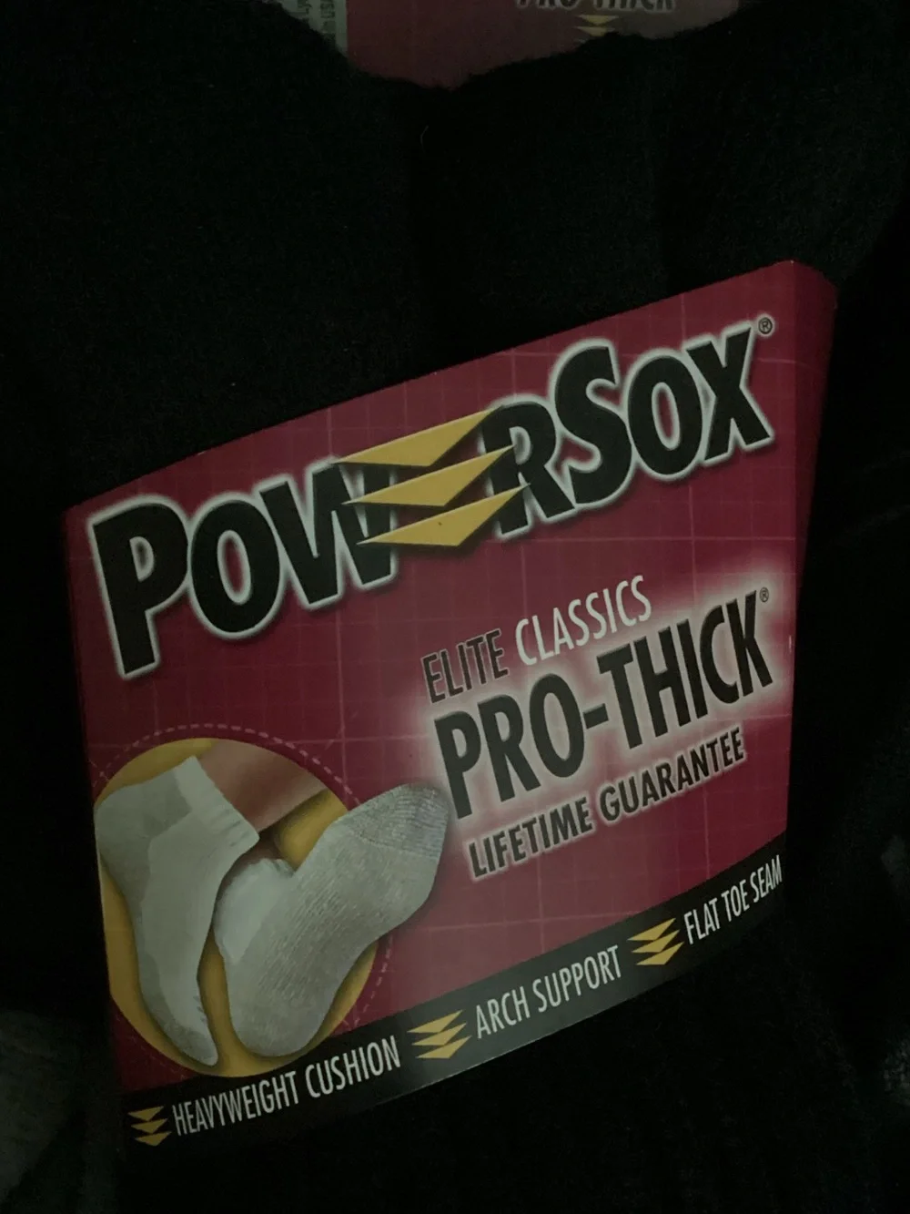 PowerSox Black Crew Sweater Socks - Pro-Thick Cushion